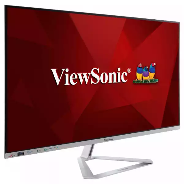 Монитор ViewSonic VX3276-2K-MHD-2 31.5 inch Gaming Monitor 2560x1440, SuperClear IPS panel, LED, 4ms, 75Hz, 250 nits, 2xHDMI, Displayport, Мini Display port, silver bezel, silver stand, speakers