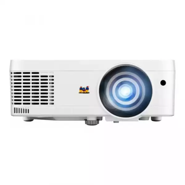Проектор ViewSonic LS560W DC3 LED, Short Throw, 1280x800, WXGA , 3000 ANSI Lumens, 3M:1, 30000 hrs life, Throw Distance: 0.63m-1.58m, Image Size: 60"-300", Throw Ratio: 0.49, Keystone, 16ms input lag, HDMI, RS232, LAN, Audio In/Out, USB-A, Speaker, 360 degree projection, White