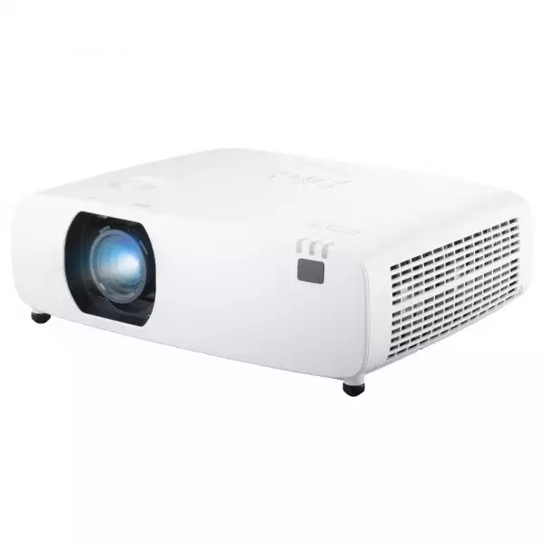 Проектор ViewSonic LSC520WU, Laser Phosphor, Installation, 1920x1200 (WUXGA), 5200AL, 3LCD system, 3M:1, Optical Zoom 1.6, Throw Distance 0.70-11.37m, 2x HDMI, RCA, USB-A, RS232, LAN, Audio In/Out, Monitor out, Speaker, White