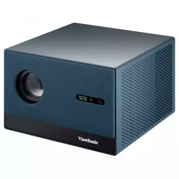 Проектор ViewSonic LX60HD, Smart LED projector, Built-in Google TV, Netflix app, 1LCD, 16:9, FHD 1920x1080, 630AL, Throw distance 1.42m-3.8m, 8GB storage, HDMI, 2x USB, AV in, Speakers, WiFi, BT, Auto focus, Auto screen fit, Keystone, Black/Grey