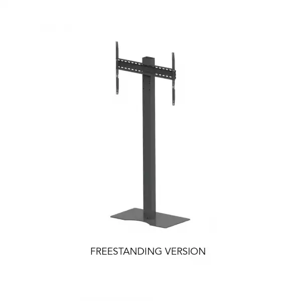 Стойка за дисплей OMB 09232 WINDOW STAND LANDSCAPE (FREESTANDING), for 32" - 65" displays, Max weight 50kg, VESA Min 200x200 and Max 600x400, Landscape orientation, Hidden cables, Manually Height Adjustable, Black