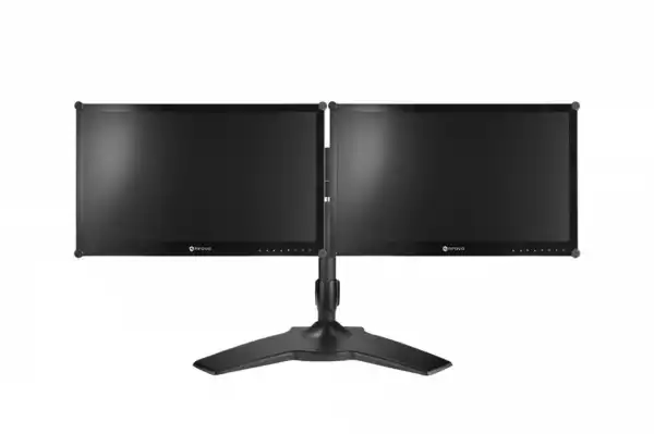 Стойка за монитори DMS-01D Desk Mounting Stand for Dual monitors, 2x15"-24", VESA 75/100, Capacity 2 x 12 kg, Swivel +20/-20, Tilt +20/-20, 360 Rotation