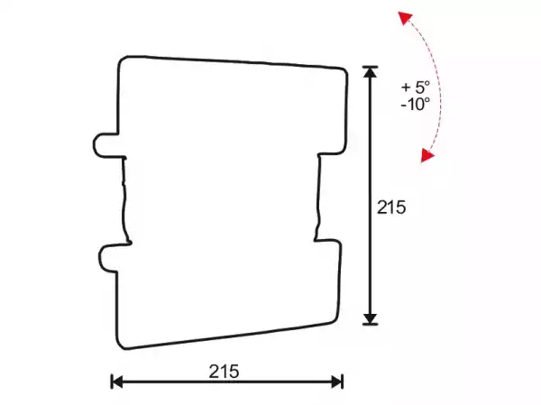 Стойка за стена OMB EASYGO 200, 10" - 40", Max 25kg, Min VESA 50x100, Max VESA 200x200, Distance from wall - 50 mm, 10° down tilt and a 5° up tilt, Черна, product code: 6143