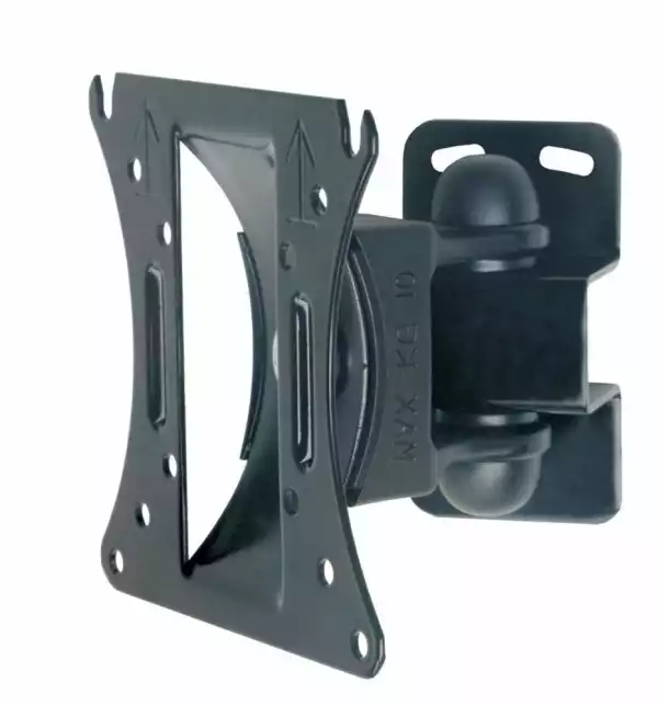 Стойка за стена OMB SUPER 1, 10"- 22", Max 10kg, Min VESA 50, Max VESA 100, Distance from wall 80mm, 40° left/right turn, 15° down/ 15° up tilt, Easy Hanging System, Easy Tilt, Черна, product code: 06098