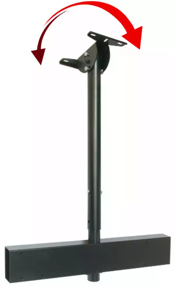 Стойка за таван OMB LIFT ADJUSTABLE, Max 75kg, Rotable, Height adjustable - From 600mm to 1500mm, Compatable with Slim 400x600/400/600/800 and Slim Tilt 400/600/800, Черна product code: 07023