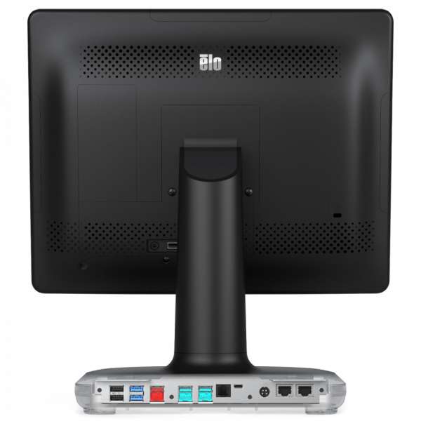 Тъч компютър EloPOS EPS15S2-2UWB-1-MT-4G-1S-W1-64-BK 15" touchscreen,  p/n E931524, 4:3, Celeron, 4GB RAM, 128SSD, Projected Capacitive 10-touch, Zero-Bezel, Antiglare, Black, with I/O Hub Stand, USB-C, Windows 10