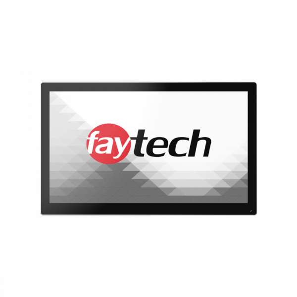 Тъч компютър Faytech 4010081723 FT215BX6413EACAPOB, 21.5 inch, FHD, 250cd/m2, 1000:1, PCAP touch, Intel Atom EHL-X6413E, 8GB, 128GB, HDMI, DP, 4x USB, RS232, LAN, Speakers, Audio, 9-36V, OB, ALU frame, 24/7, Black