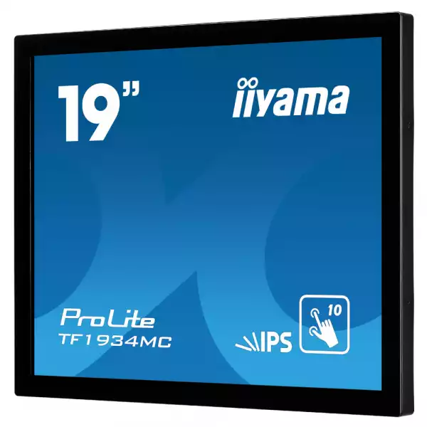 Тъч Монитор IIYAMA TF1934MC-B7X 19 inch IPS LED Panel, OPEN FRAME, 1280x1024, 5:4, Projective Capacitive 10 point touch, 315cd/m2, 14ms, 1000:1, VGA, HDMI, Displayport, IP65 (front)