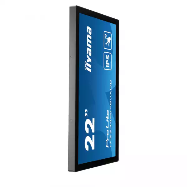 Тъч Монитор IIYAMA TF2234MC-B7AGB 21.5 inch Open Frame, 10-point Multi-Touch Projective Capacitive, IPS LED, 1920x1080, 300cd/m2, 8ms, Protection glass 6H, Bezel-Free, HDMI, VGA, DisplayPort, Anti-Glare coated glass