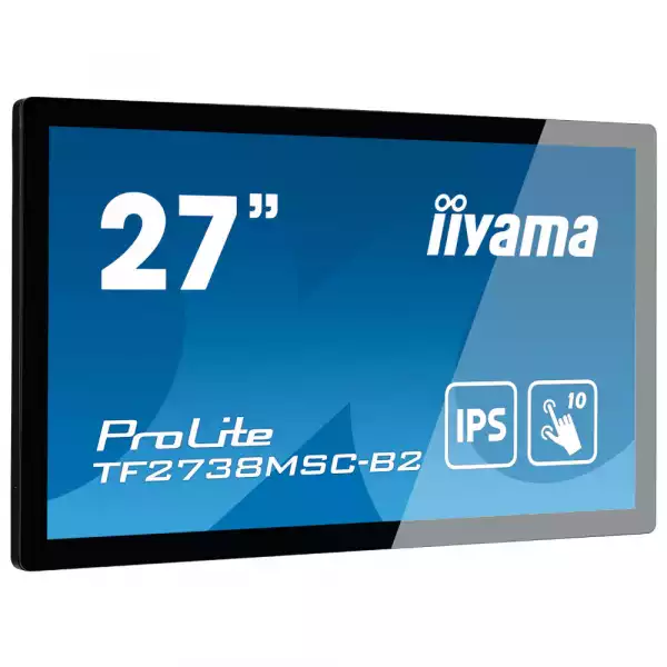Тъч Монитор IIYAMA TF2738MSC-B2 27 inch Open-Frame IPS LED , 1920x1080, Projected Capacitive 10-points Multi-Touch / DVI, HDMI, Display Port , Glass 6H, Speakers 2x3 W