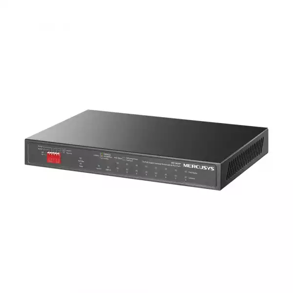 10-портов Gigabit Desktop комутатор с 8-Port PoE+ Mercusys MS110GMP 10-портов Gigabit Desktop комутатор с 8-Port PoE+ Mercusys MS110GMP