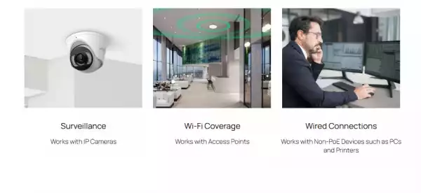 10-портов Gigabit Easy Managed комутатор TP-Link Omada ES210GP с 8-портов PoE+
