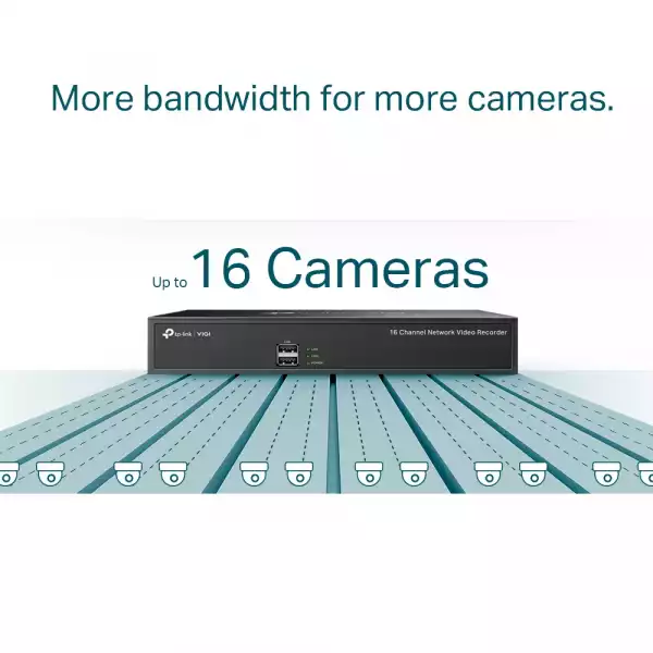 16-канален NVR TP-Link VIGI NVR1016H 16-канален NVR TP-Link VIGI NVR1016H