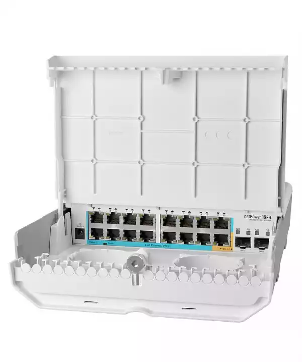 18-портов външен комутатор MikroTik netPower 15FR