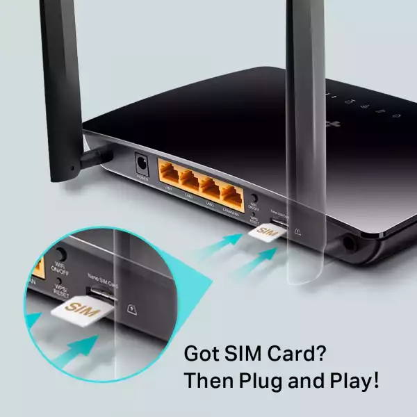 4G LTE рутер TP-Link TL-MR6400 N300Mbps