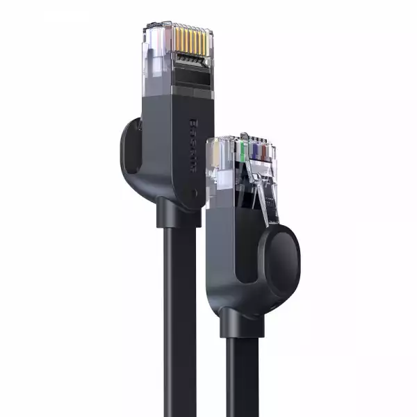 Мрежов кабел Baseus WKJS000001 high Speed Cat6 32AWG Gigabit network cable (flat cable) 1.5м - черен