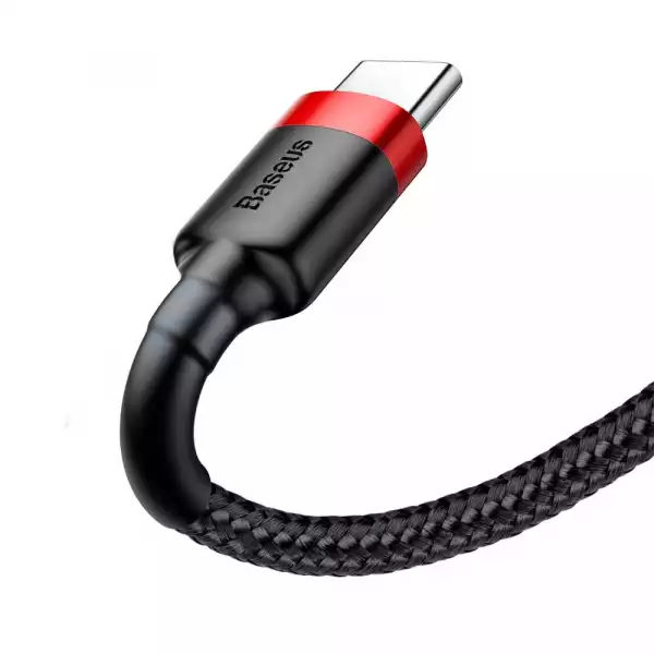 Кабел Baseus Cafule USB към Type-C 3A, 0.5 м CATKLF-A91 - черен