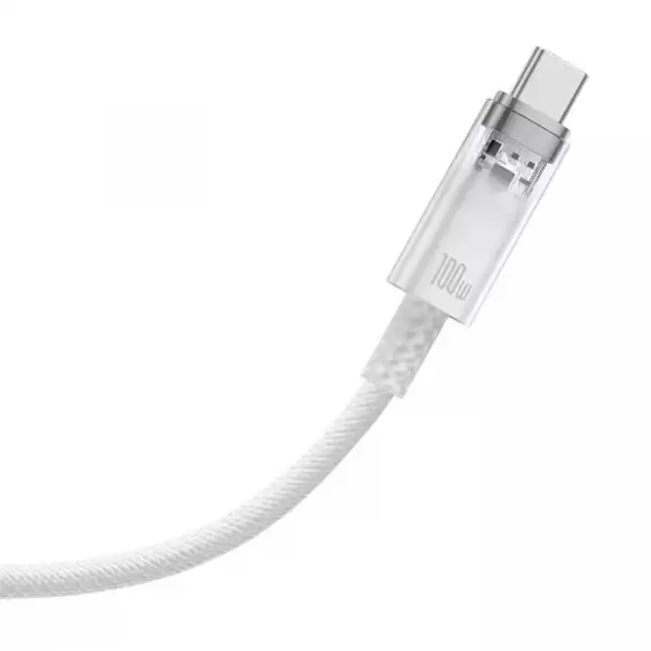 Кабел Baseus Explorer USB към USB-C 100W 2м CATS010502 - бял