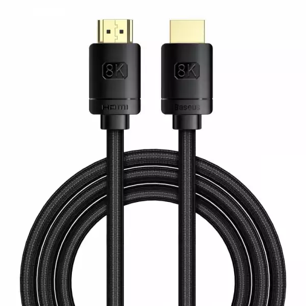 Кабел Baseus High Definition Series HDMI 2.1, 8K 60Hz, 3D, HDR, 48Gbps CAKGQ-K01 2м - черен