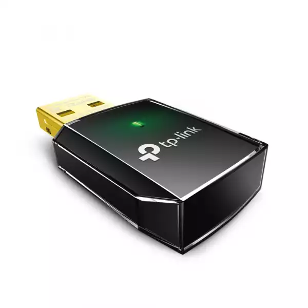 Безжичен двулентов USB адаптер TP-Link AC600 Archer T2U