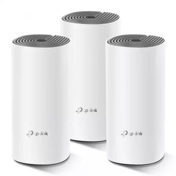 Безжична Mesh Wi-fi система TP-Link Deco E4 AC1200 (3-pack)