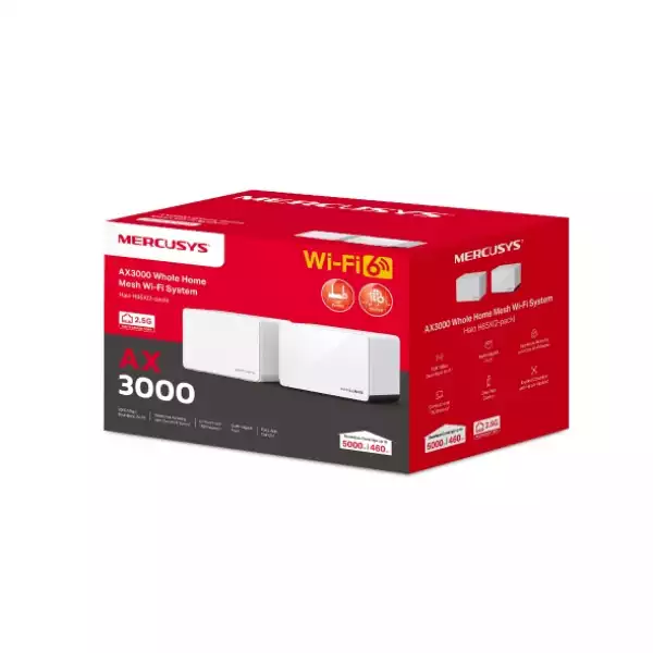 Безжична Wi-Fi 6 Mesh система Mercusys Halo H85X(3-pack) AX3000