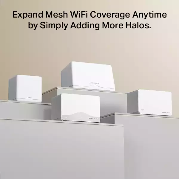 Безжична Wi-fi 7 Mesh система Mercusys Halo H25BE(2-pack) BE3600