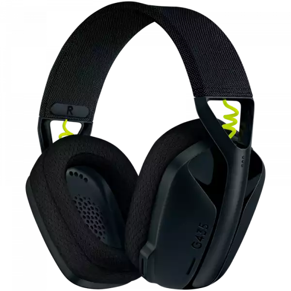 Безжични гейминг слушалки Logitech G435 Lightspeed 981-001050 - черни