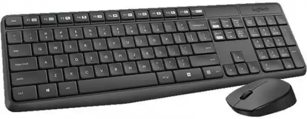 Безжични клавиатура и мишка Logitech MK235 920-007931 с БДС