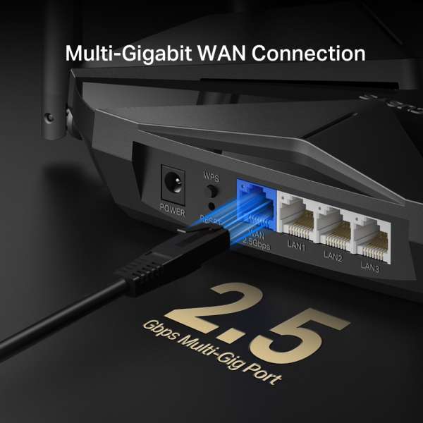 Двубандов Wi-Fi 6 рутер Mercusys MR85X AX3000 Двубандов Wi-Fi 6 рутер Mercusys MR85X AX3000