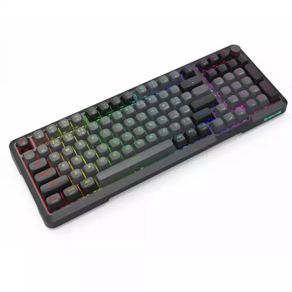 Геймърска жична и безжична механична клавиатура Redragon Bragi Pro Bluetooth K688GB-RGB-PRO - черно/сиво