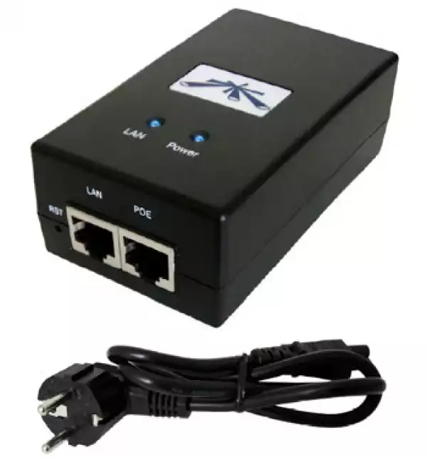 Гигабитов PoE инжектор Ubiquiti POE-48-24W-G