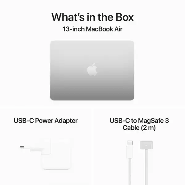 Лаптоп Apple MBA 13.6 SILVER/M3/10C GPU/8GB/512GB-ZEE