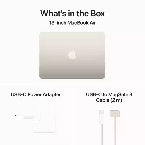 Лаптоп Apple MBA 13.6 STARLIGHT/M3/10C GPU/8GB/512GB-ZEE