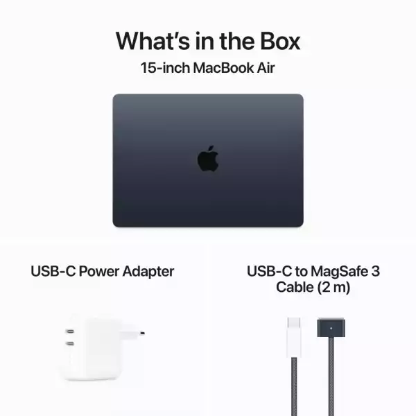 Лаптоп Apple MBA 15.3 MIDNIGHT/M3/10C GPU/8GB/256GB-ZEE