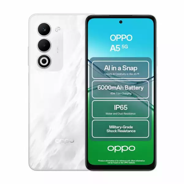 Мобилен телефон Oppo A5 5G Mist White 4+128GB