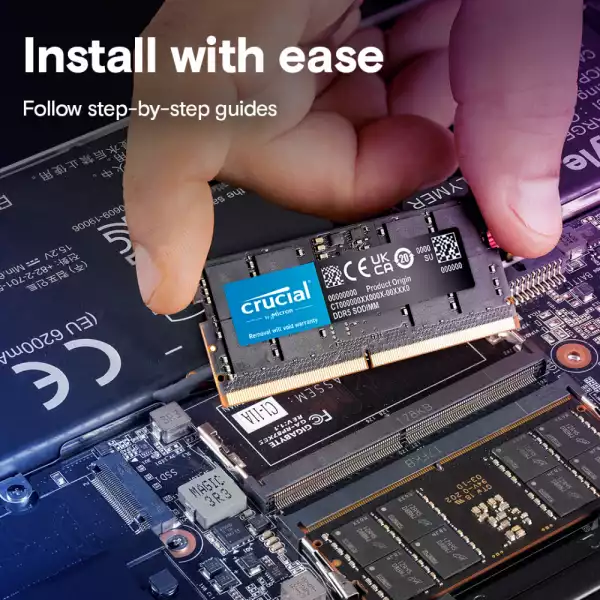 Памет Crucial 32GB DDR5-5600 SODIMM CL46 CT32G56C46S5
