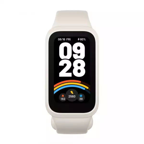 Смартчасовник Фитнес гривна 9 Active (бежово-бяла), Xiaomi Smart Band