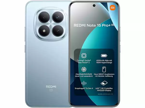Смартфон Note 15 Pro+ 5G 12/512 (глетчер син), Redmi