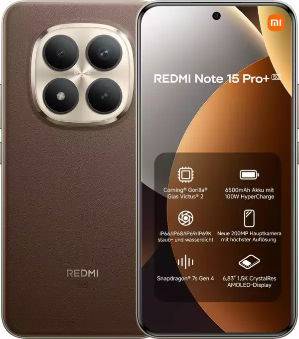 Смартфон REDMI Note 15 Pro+ 5G 8/256GMocha Brown Смартфон REDMI Note 15 Pro+ 5G 8/256GMocha Brown