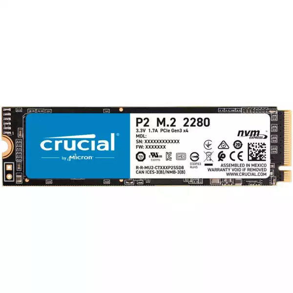 SSD диск Crucial P2 1000GB M.2 NVMe PCIEx4 CT1000P2SSD8