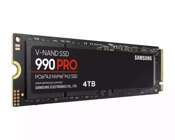 Твърд диск Samsung SSD 990 PRO 4TB PCIe 4.0 NVMe 2.0 M.2 MZ-V9P4T0BW