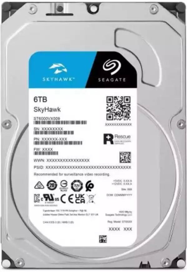 Твърд диск Seagate SkyHawk 6TB 5900rpm 256MB SATA3 ST6000VX009