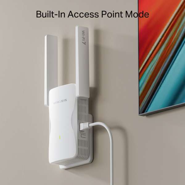 Удължител на обхват Wi-Fi 7 Mercusys ME25BE BE3600 Удължител на обхват Wi-Fi 7 Mercusys ME25BE BE3600