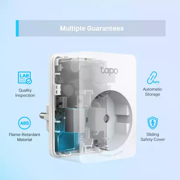 Wi-Fi Smart мини контакт TP-Link Tapo P100 (2-pack)