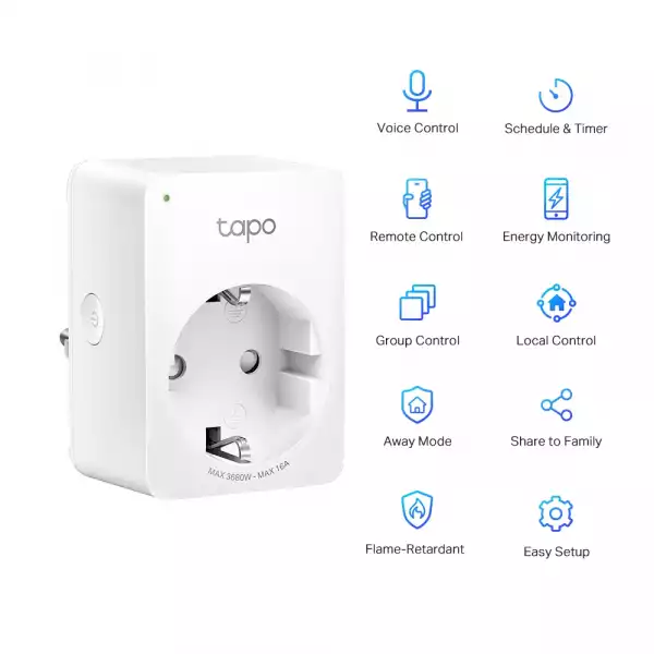 Wi-Fi Smart мини контакт TP-Link Tapo P110
