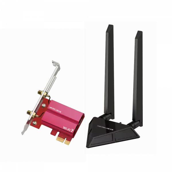 WiFi 7 Bluetooth 5.4 PCIe адаптер Mercusys MA49BE BE9300
