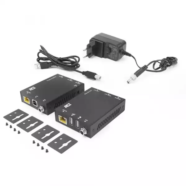 4K HDMI 2.0 KVM  Extender (усилвател), ACT AC7815, усилва сигнал до 70 м по UTP кабел