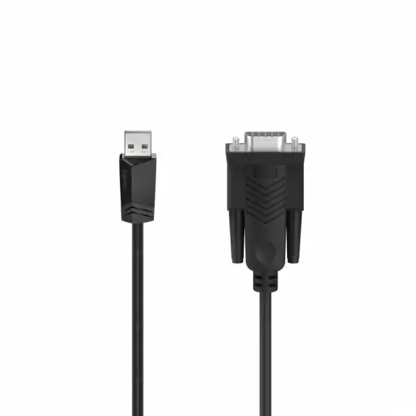 Кабел HAMA, USB - D-Sub (RS232) 9-Pin, 1.50 m, Черен Кабел HAMA, USB - D-Sub (RS232) 9-Pin, 1.50 m, Черен