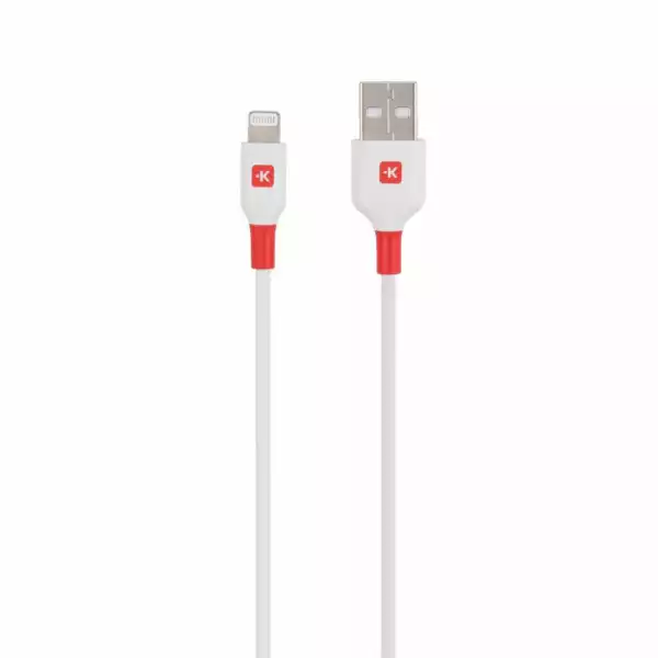 Кабел Skross, Lightning - USB-A 2.0 мъжко, 2.0 м, Бял Кабел Skross, Lightning - USB-A 2.0 мъжко, 2.0 м, Бял